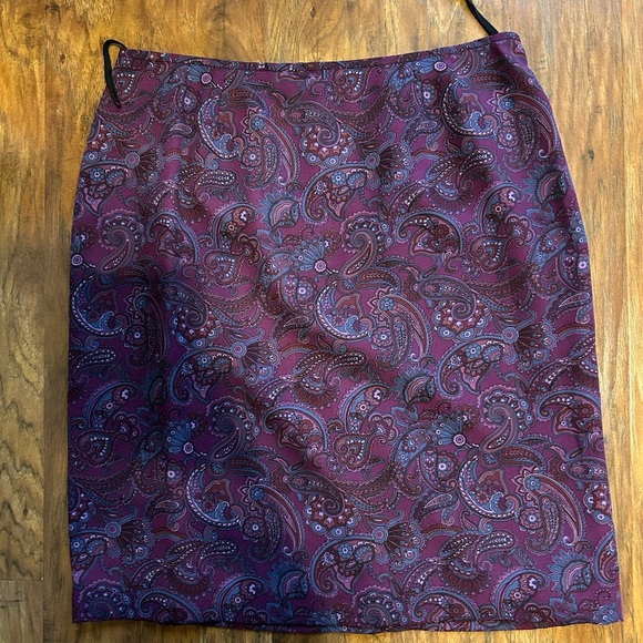 Le Suit Plum Blazer with Paisley Scarf Women’s Size 16P - Picture 3 of 8